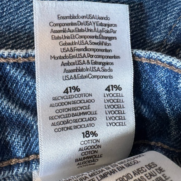 NWT MOTHER Snacks The Lunch Line Sneak Fray Jean in Yummy 34 - Picture 8 of 11